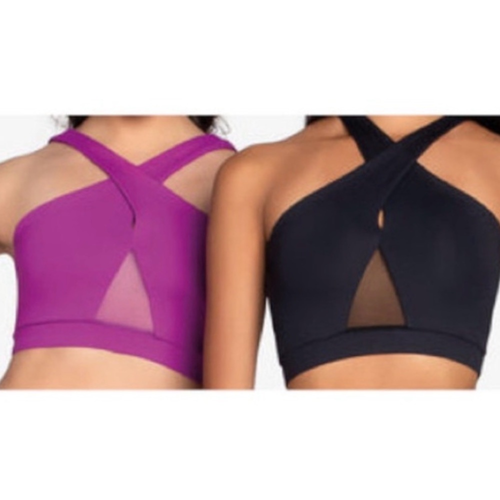 So Danca- kids 14 magenta color Crop Top with fancy Strap